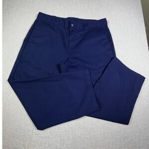 Brahma Men 42x30 Navy Blue Straight Leg Flat Front Workwear Durable Utility Pant